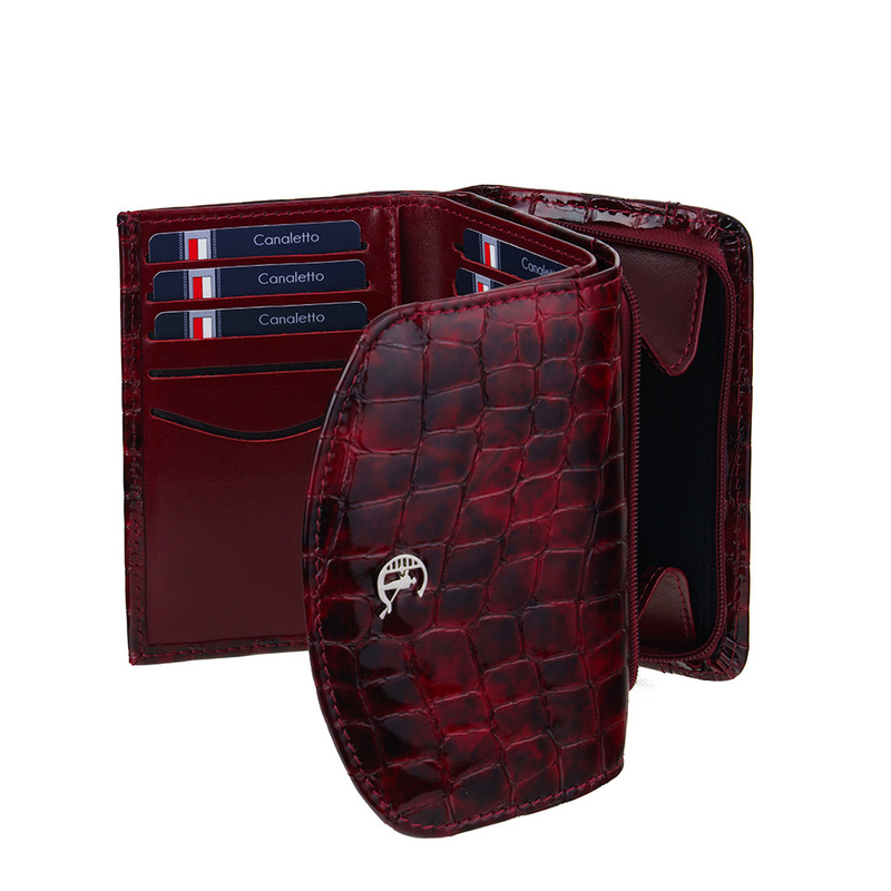 Portfel damski skórzany lakier Canaletto PD1202cs314 RFID