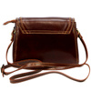 Florence Torebka Skórzana Damska Listonoszka Mała Organizer 2 Komory