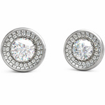 Biżuteria GUESS JUBE03396JWRH. Kolczyki, Kolor szary. Kobieta.