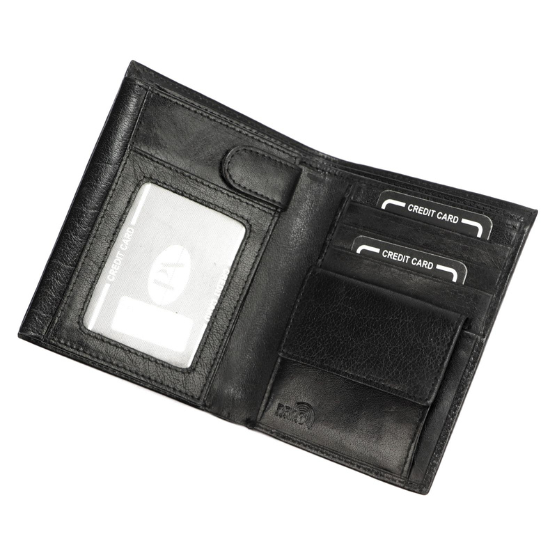 Pojemny Skórzany męski portfel Pierre Andreus RFID