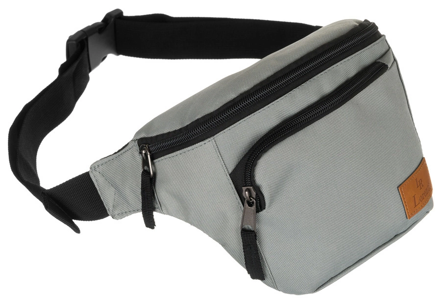 Miejska saszetka nerka na biodra Lorenti szary || szary