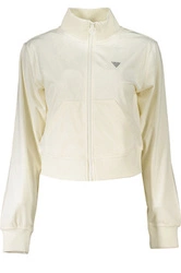 BLUZA DAMSKA Z ZAMKIEM GUESS JEANS BIAŁA