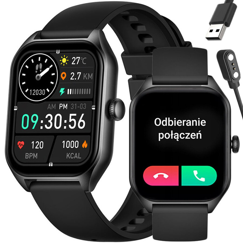 SMARTWATCH UNISEX Rubicon RNCF03 - ROZMOWY BLUETOOTH, ALWAYS ON DISPLAY (sr049a)