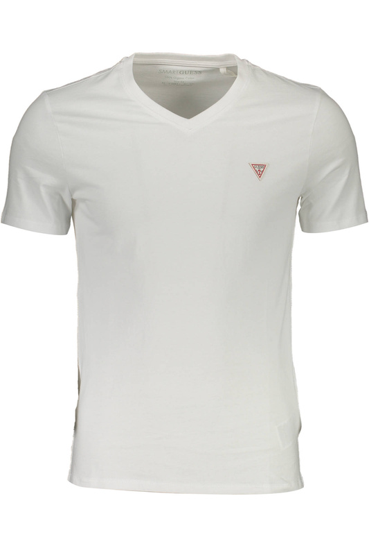 KOSZULKA Z KR�TKIM R�KAWEM GUESS JEANS M�SKA BIA�A