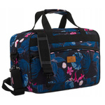 Torba podróżna wyposażona w dopinany pasek i zewnętrzną kieszeń zapinaną suwakiem - Rovicky