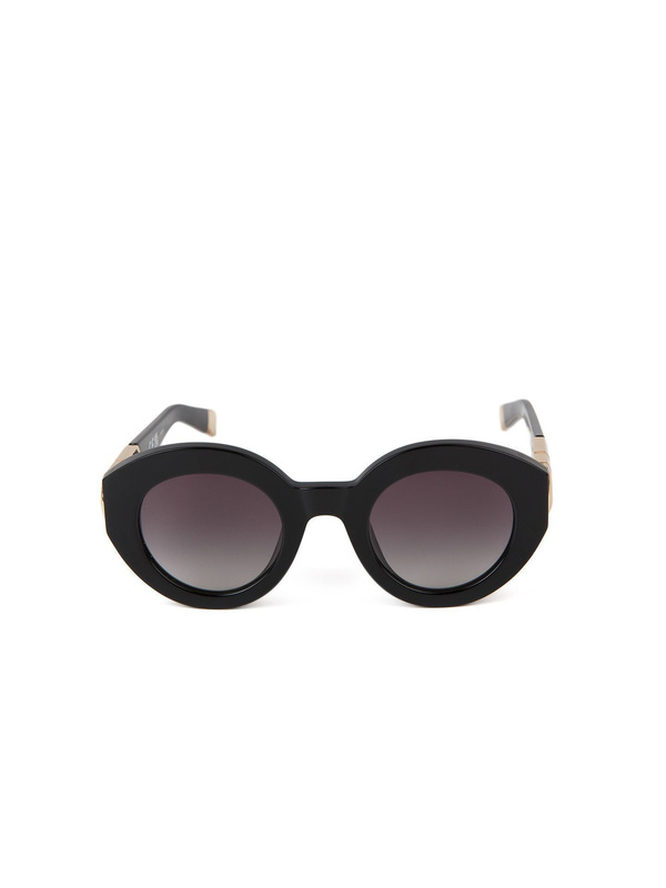 Damskie okulary przeciwsłoneczne Furla SFU987 0700 – czarne gradientowe