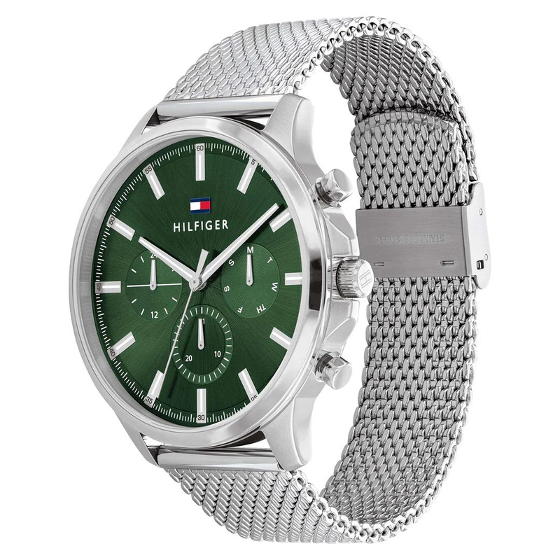 Zegarek TOMMY HILFIGER 1710499. Kwarcowy, Kolor zielony. Mężczyzna.