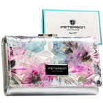 skóra naturalna + Damski portfel ze skóry ekologicznej Peterson PTN PX23-1-NPK