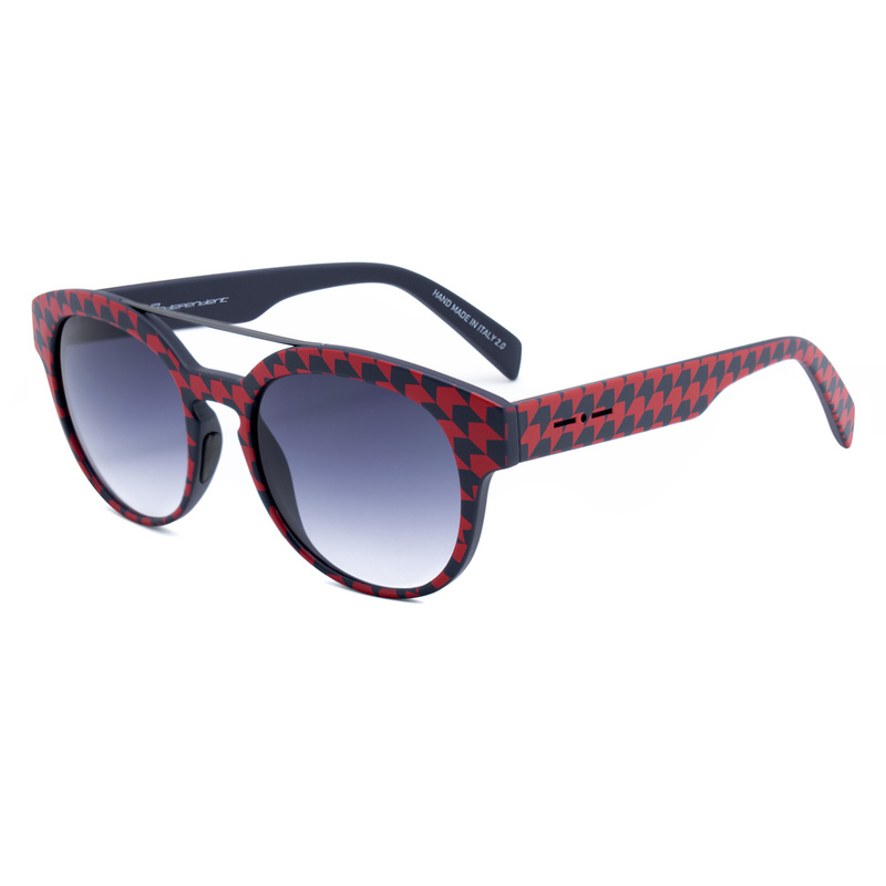 Okulary ITALIA INDEPENDENT 0900T-PDP-053. Okulary przeciwsłoneczne, Kolor czerwony niebieski. Unisex.