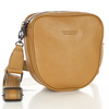 Torba skórzana na dwa zamki crossbody camera bag - MARCO MAZZINI brąz ciemny