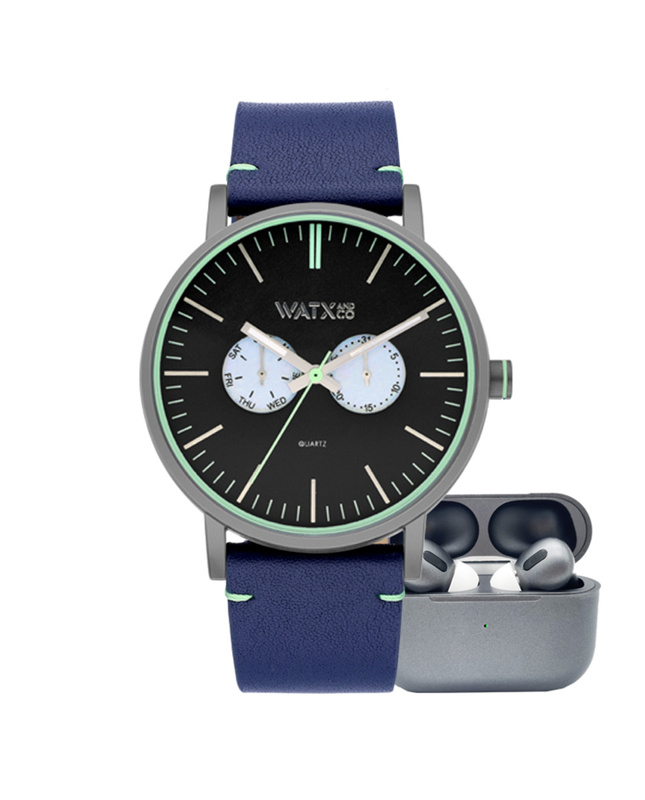 Zegarek WATXANDCO RELOJ17_44. Kwarcowy, Kolor szary. Mężczyzna.