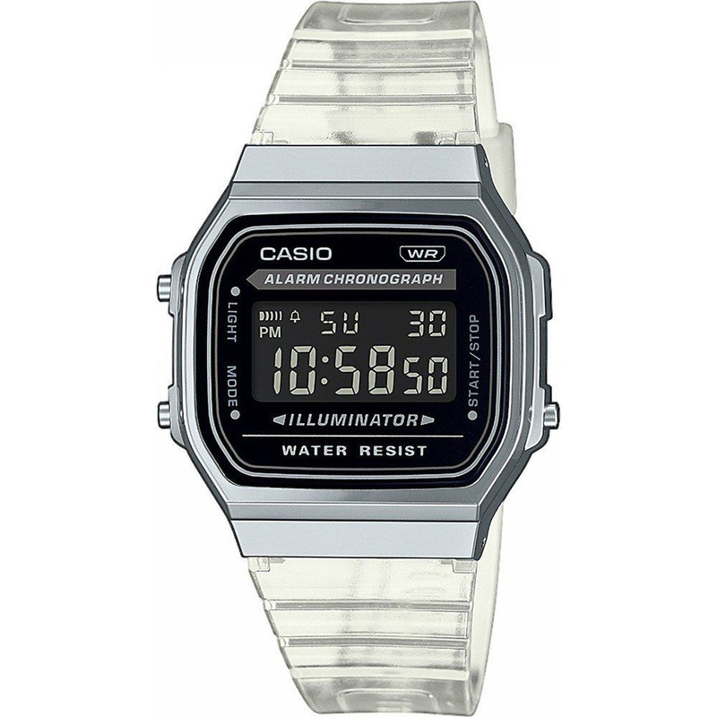 Zegarek CASIO A168XES-1BEF. Kwarcowy, Kolor szary. Unisex.