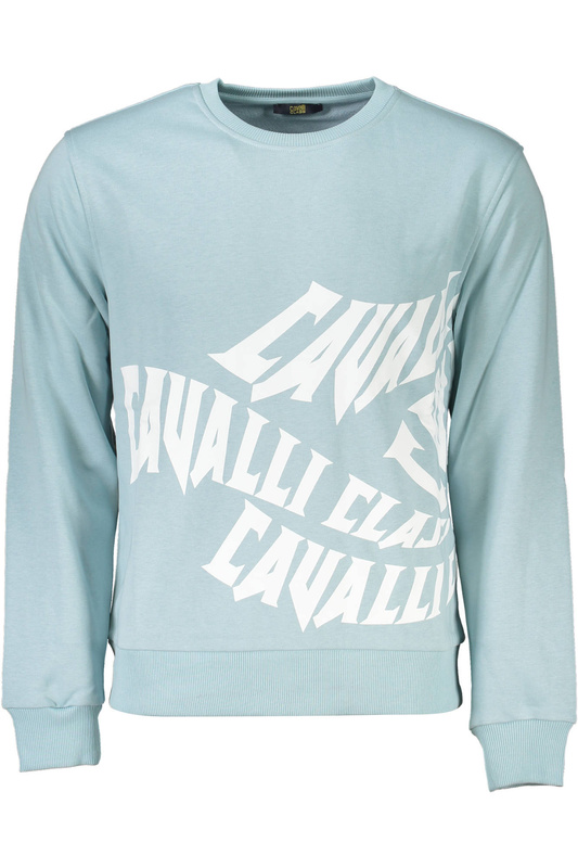 BLUZA CAVALLI CLASS BEZ ZAMKA MĘSKA JASNONIEBIESKA