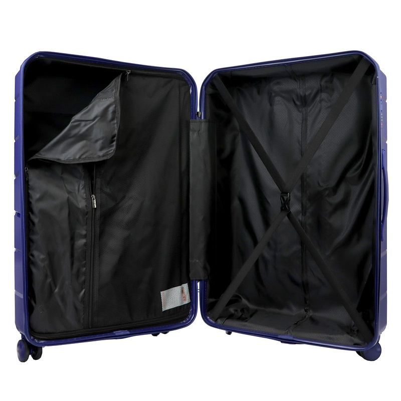 Jony zestaw trzech walizek podróżnych na kółkach z kosmetyczką ABS