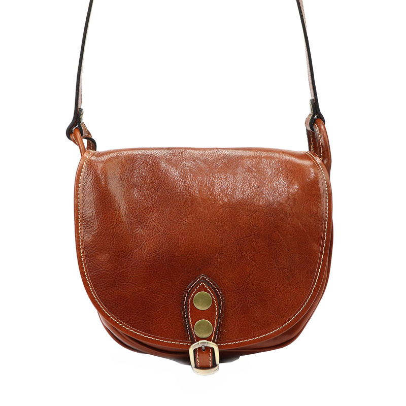 Florence Listonoszka Damska Mała Skórzana Na Ramię Organizer 4 Kieszenie