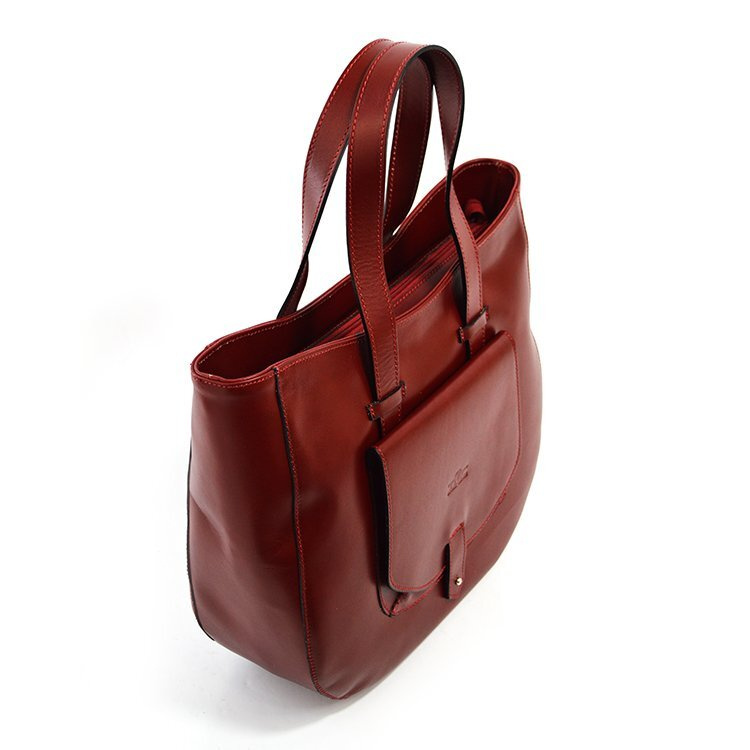 Torebka skórzana na ramię duża damska shopperbag