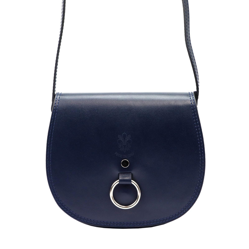 Damska listonoszka skórzana z klapą przez ramię