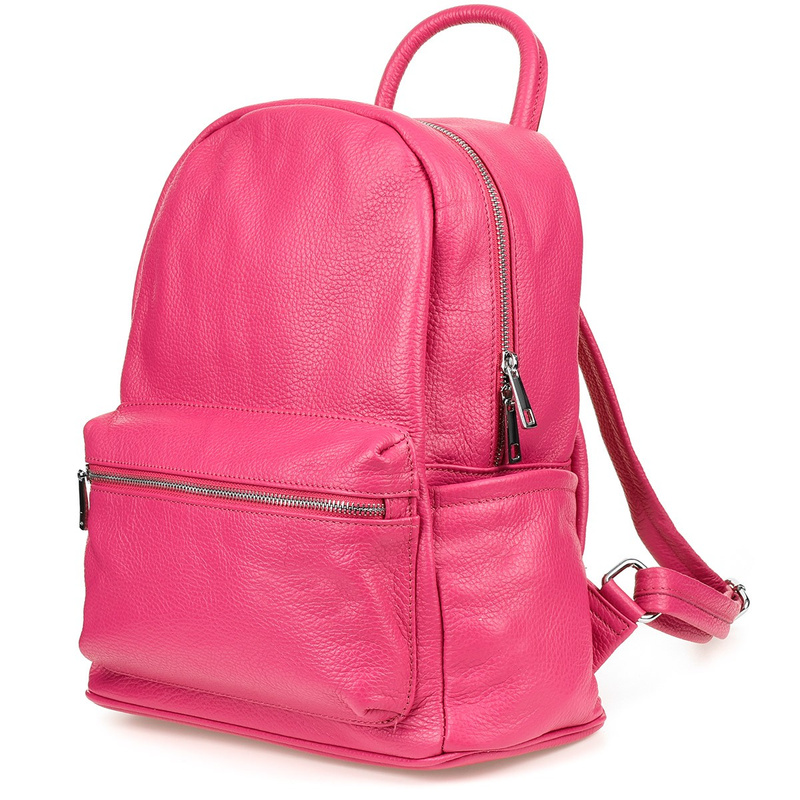 Skórzany plecak A4 duży pojemny do szkoły Włoski P16