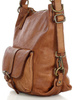 Torba skórzana dla wymagających z opcją plecak old school leather bag - MARCO MAZZINI camel