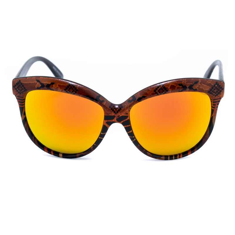 Okulary ITALIA INDEPENDENT 0092INX044000. Okulary przeciwsłoneczne, Kolor czarny pomarańczowy. Kobieta.