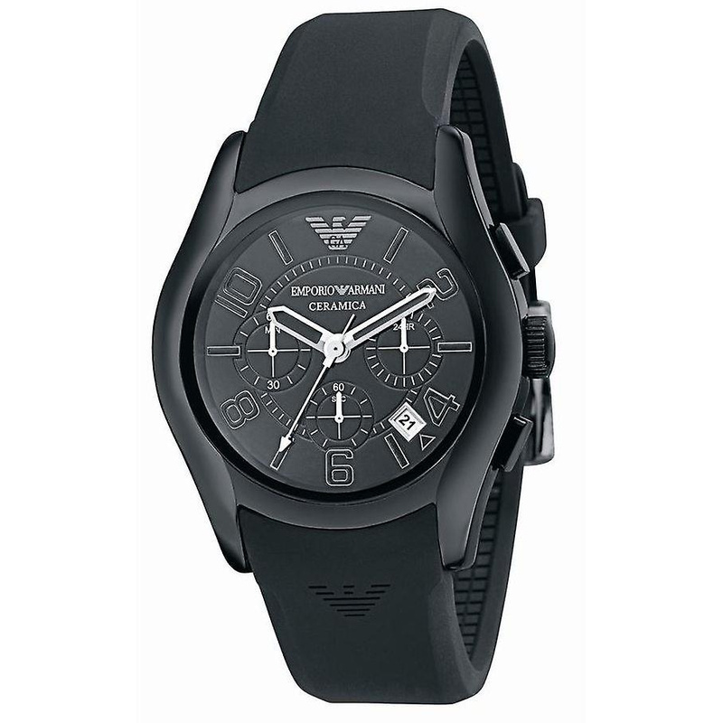 Zegarek ARMANI AR1430. Kwarcowy, Kolor czarny. Mężczyzna.
