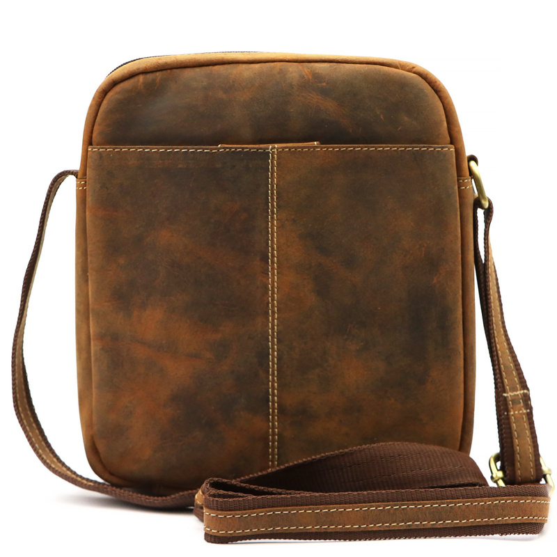 Nordee męska saszetka skóra naturalna torba miejska na ramię z kieszeniami