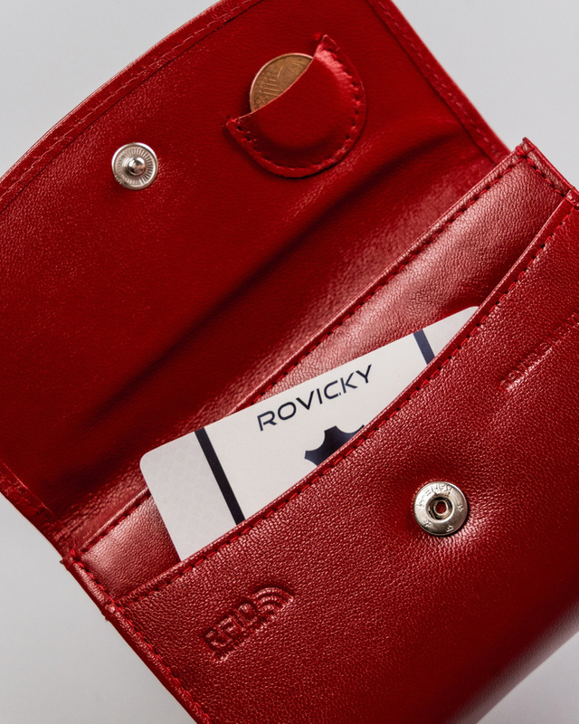 Elegancka skórzana damska portmonetka od Rovicky