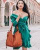 Torba skórzana wysokogatunkowa na ramię styl miejski shoulder leather bag - MARCO MAZZINI camel