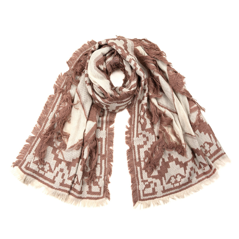 Szal Boho Fringes