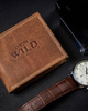 Skórzany męski portfel Wild N0035-CHM RFID
