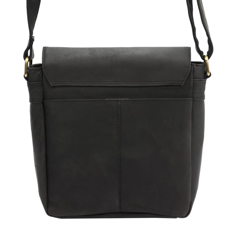 Nordee Saszetka męska z kieszeniami ze naturalnej skóry regulowany pasek