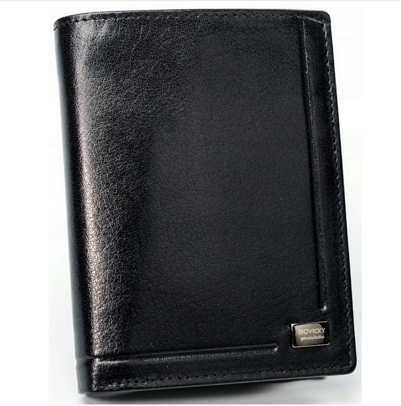 Skórzany męski portfel Rovicky PC-028-BAR RFID