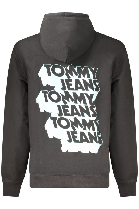 TOMMY HILFIGER MĘSKA CZARNA BLUZA Z ROZPIĘCIEM