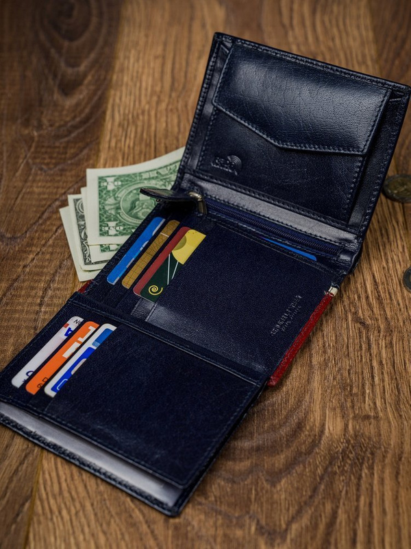 Portfel Skórzany Męski Elegancki RFID Skóra Naturalna Rovicky Duży