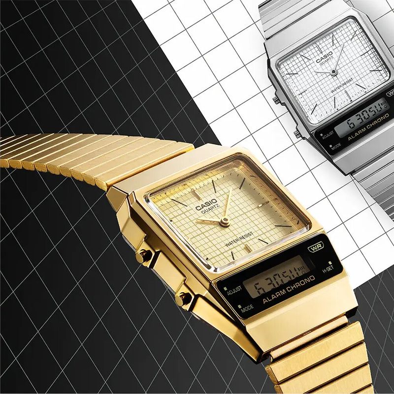 ZEGAREK UNISEX CASIO Vintage Dual Time AQ-800EG-9ADF  + BOX