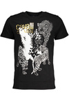 T-SHIRT M�SKI Z KR�TKIM R�KAWEM KLASY CAVALLI CZARNA