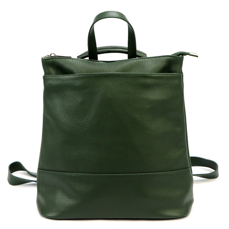 Luka Skórzany damski miejski plecak na ramię z kieszeniami pojemny