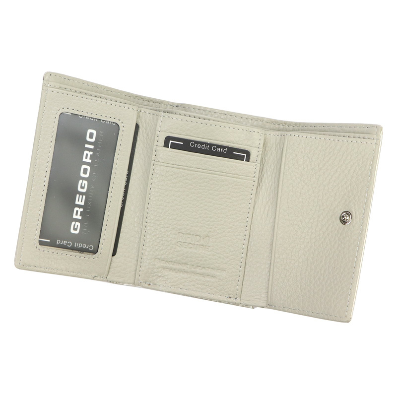 Zgrabna damska portmonetka skórzana Gregorio