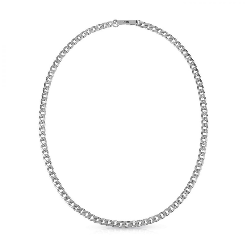Biżuteria GUESS JUMN01333JWST. Naszyjnik, Kolor szary. Mężczyzna.