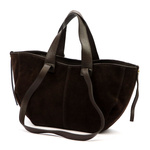 Vera Pelle damska shopperbag skórzana zamszowa torebka na ramię pojemna