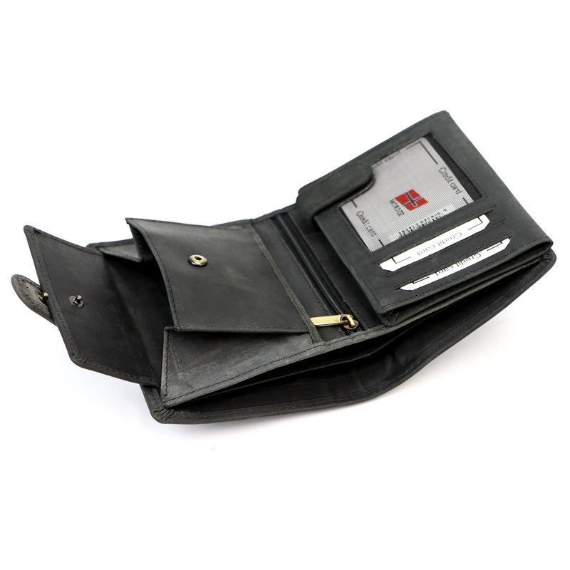 Skórzany męski portfel Nordee HVAL N4L