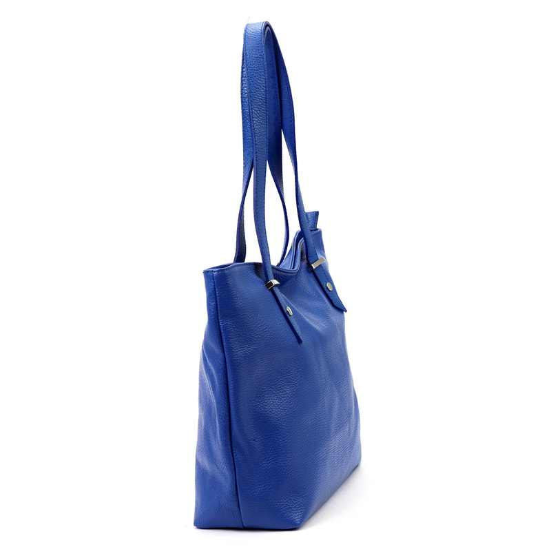 Shopperbag damska torebka na ramię klasyczna ze skóry naturalnej Luka