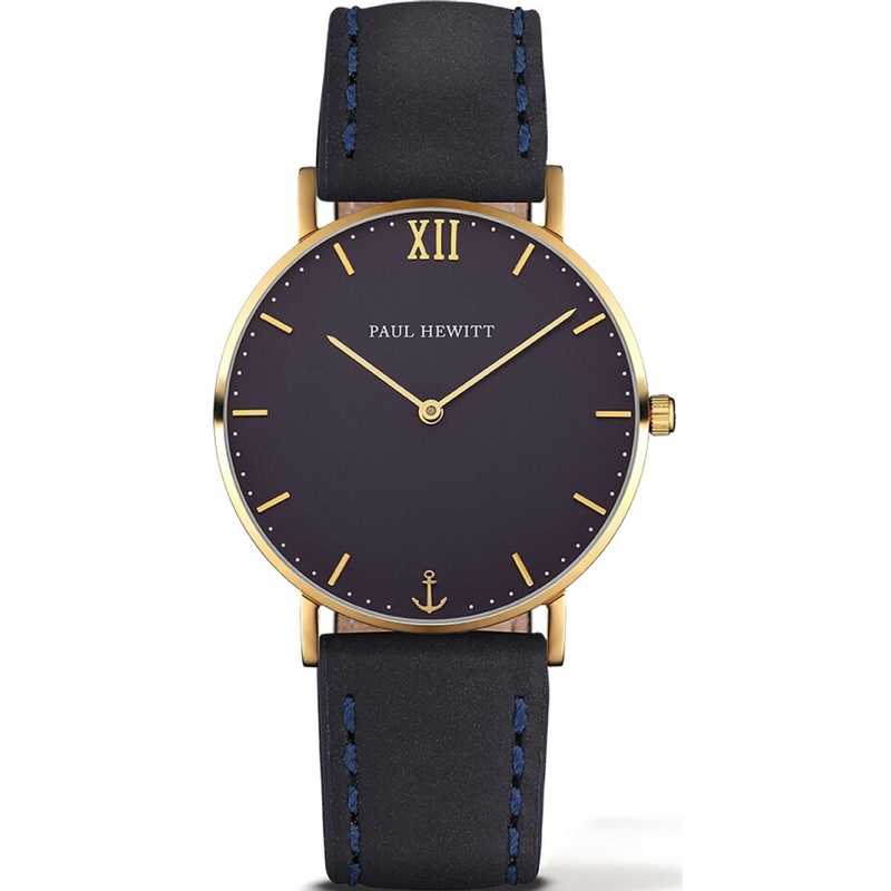 Zegarek PAUL HEWITT PHSARSTB11M30. Kwarcowy, Kolor czarny. Unisex.