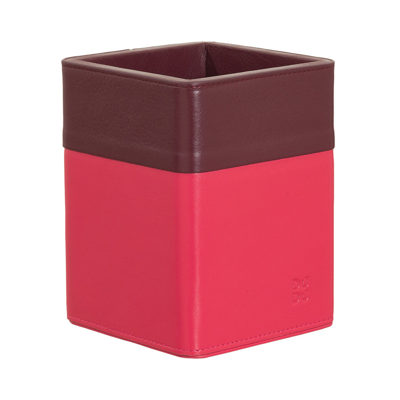 DUDU pojemnik na długopisy na biurko skóra naturalna przybornik