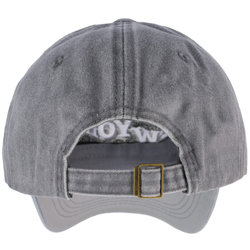 Szara Czapka z daszkiem baseballówka vintage uniwersalna cz-m-82