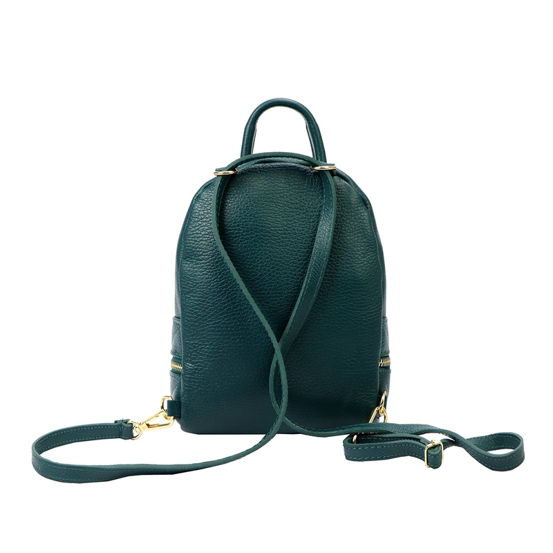 Zgrabny stylowy damski plecak-torebka skórzany