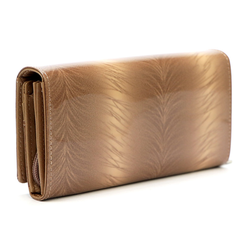 Gregorio damski portfel skóra naturalna podłużna klasyczna portmonetka