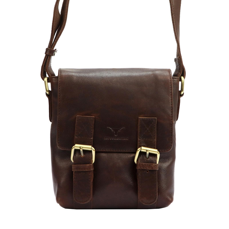 Money Kepper saszetka męska skóra naturalna miejska torba z klapą