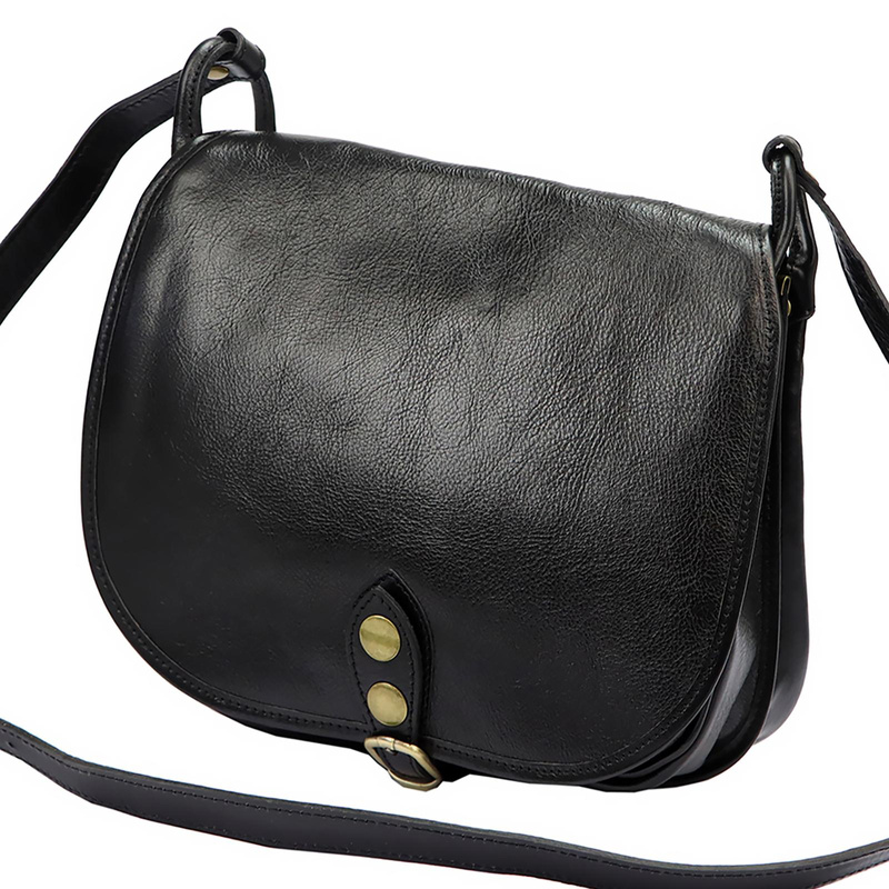 Florence skórzana damska listonoszka torebka na ramię dwukomorowa