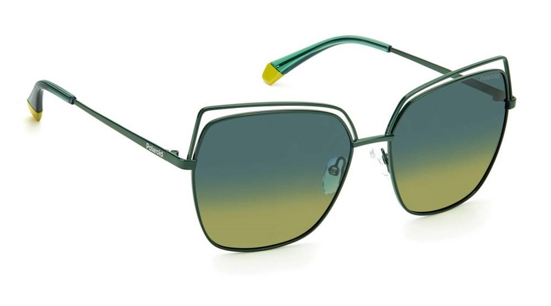 Okulary POLAROID P4093S1ED59Z7. Okulary przeciwsłoneczne, Kolor zielony. Kobieta.